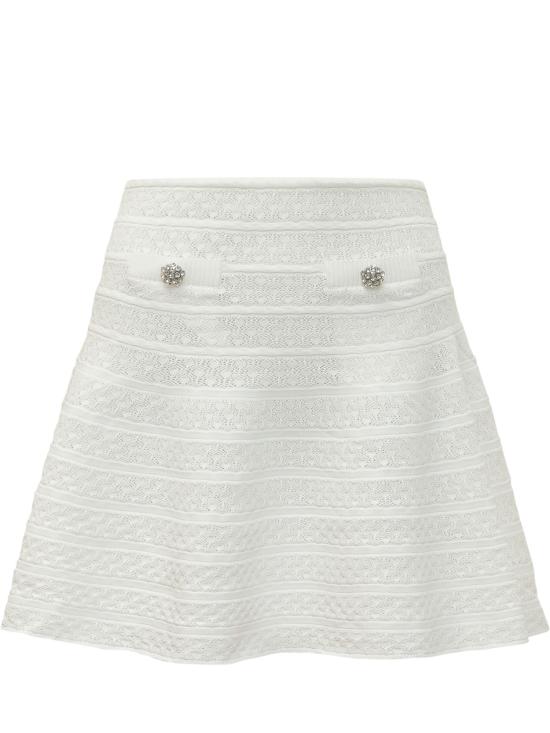 26SS 셀프 포트레이트 스커트 SS26063SKW WHITE