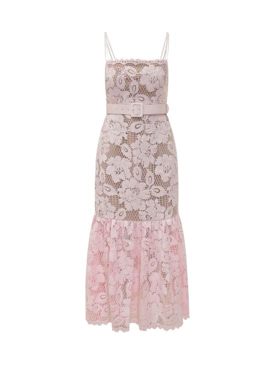 26SS 셀프 포트레이트 미디 원피스 SS26007MAP PINK