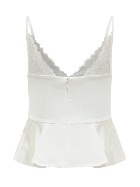 26SS 셀프 포트레이트 반팔 티셔츠 SS26014TW WHITE - SELF PORTRAIT