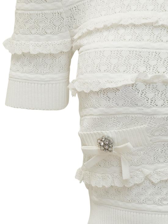 26SS 셀프 포트레이트 반팔 티셔츠 SS26063TW WHITE - SELF PORTRAIT