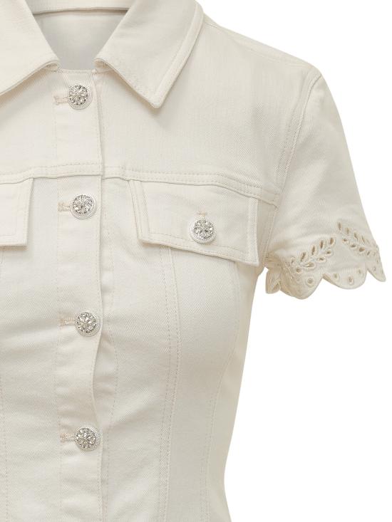 26SS 셀프 포트레이트 미디 원피스 SS26824SC CREAM - SELF PORTRAIT