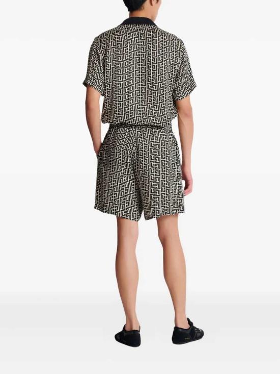 26SS 발망 스트레이트 팬츠 GH1PA172VI36 GXE IVOIRE NOIR GXE - BALMAIN