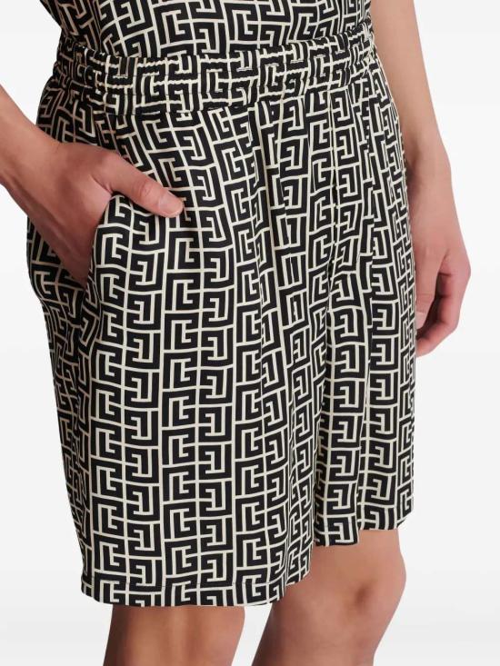 26SS 발망 스트레이트 팬츠 GH1PA172VI36 GXE IVOIRE NOIR GXE - BALMAIN