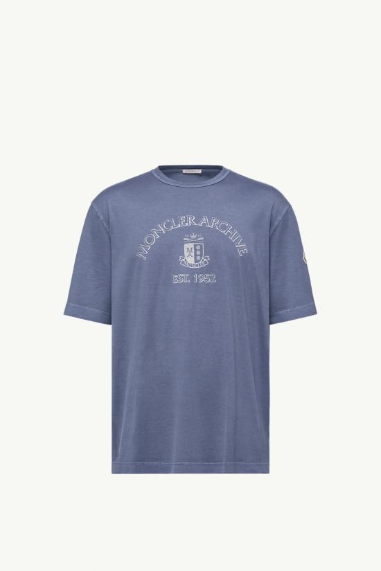 26SS 몽클레어 반팔 티셔츠 8C0001389BAL76G COBALT BLUE DOM