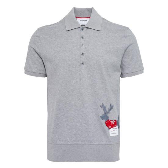 26SS 톰브라운 폴로 티셔츠 MJP232E 01454 055 LT GRAY DOM