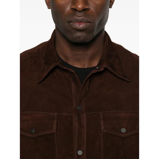 26SS 살바토레 산토로 긴팔 셔츠 50516 U DKBRO BROWN - SALVATORE SANTORO