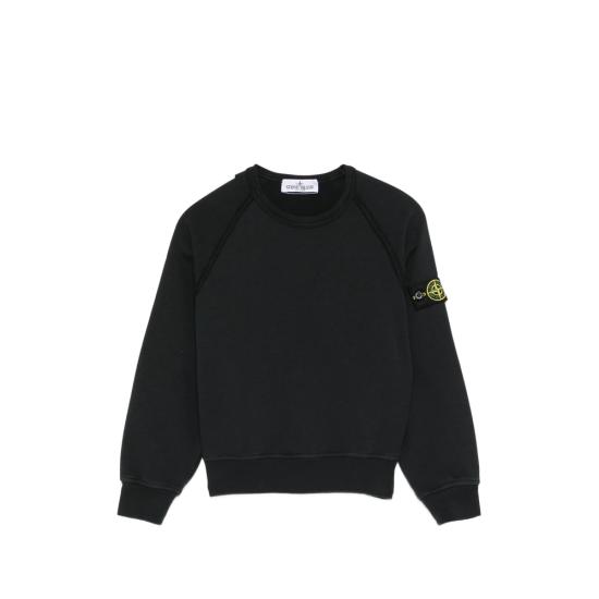 26SS [키즈] 스톤 아일랜드 캐시미어 니트 166100015 S0040 V0029 BLACK