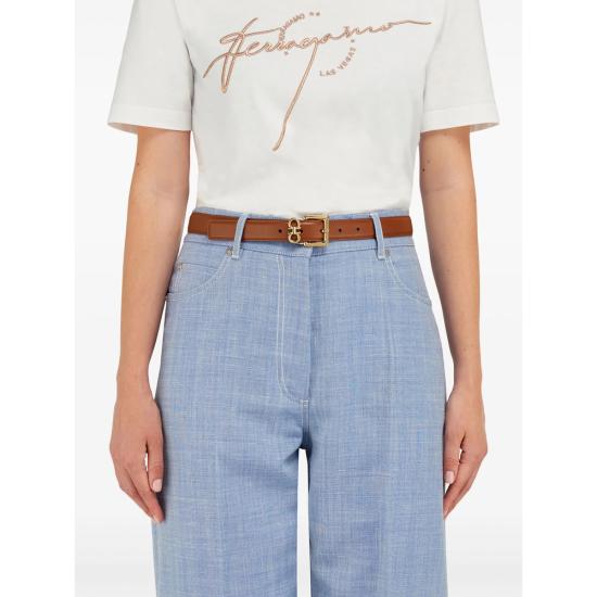 26SS 살바토레 페라가모 레귤러 벨트 230346 0780417 COGNA BROWN - SALVATORE FERRAGAMO