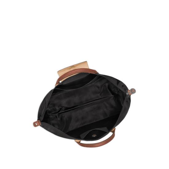 26SS 롱샴 르 플리아쥬 오리지널 L 트래블백 L1624089 001 BLACK BROWN - LONGCHAMP