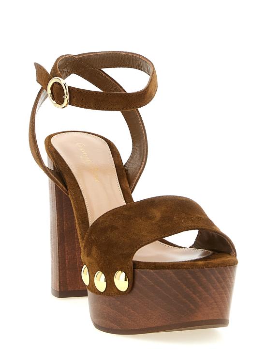 26SS 지안비토로시 샌들 G3275370LEGCAMTEXA Brown - GIANVITO ROSSI