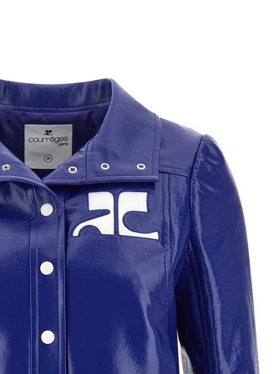 26SS 쿠레쥬 가죽 자켓 223CBL005VY00147087 Blue - COURREGES