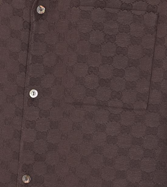 26SS 구찌 반팔 셔츠 794907 ZAM7G2063 Brown - GUCCI