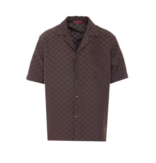 26SS 구찌 반팔 셔츠 794907 ZAM7G2063 Brown