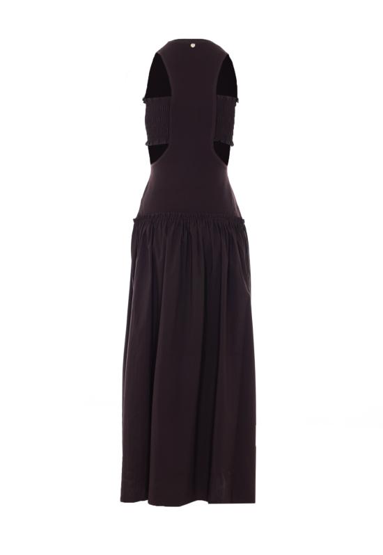 26SS 리우조 미디 원피스 WA6466MS55N 91109 Brown - LIU JO