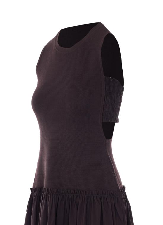 26SS 리우조 미디 원피스 WA6466MS55N 91109 Brown - LIU JO