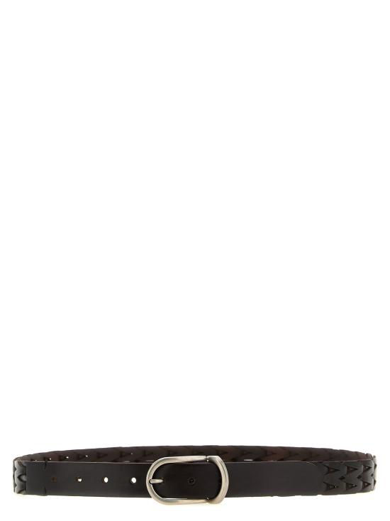 26SS 브루넬로 쿠치넬리 가죽 벨트 MAUPP333C6074 Brown