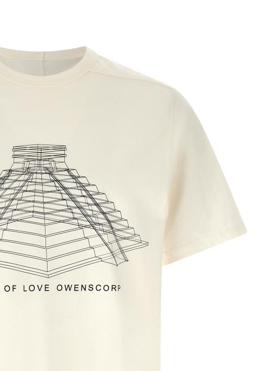 26SS 릭 오웬스 반팔 티셔츠 RR01F2232JAEP161109 White - RICK OWENS