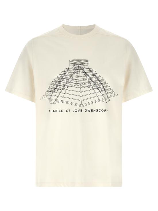 26SS 릭 오웬스 반팔 티셔츠 RR01F2232JAEP161109 White