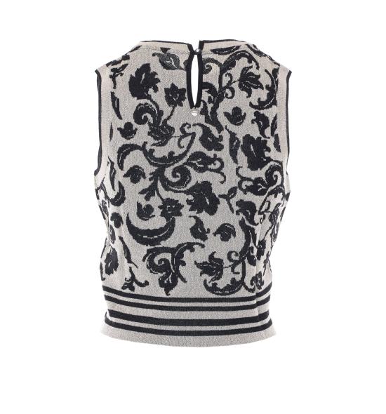 26SS 리우조 긴팔 티셔츠 WA6447MA587 P9564 Silver - LIU JO