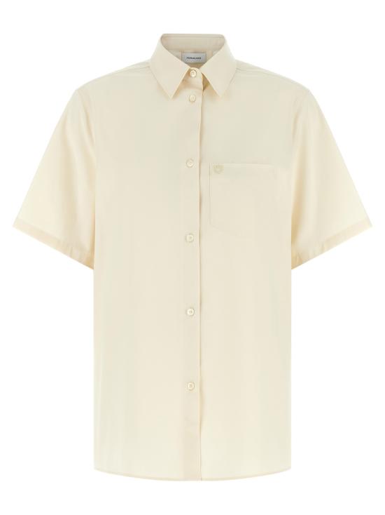 26SS 살바토레 페라가모 블라우스 791702PARCHMENT Beige