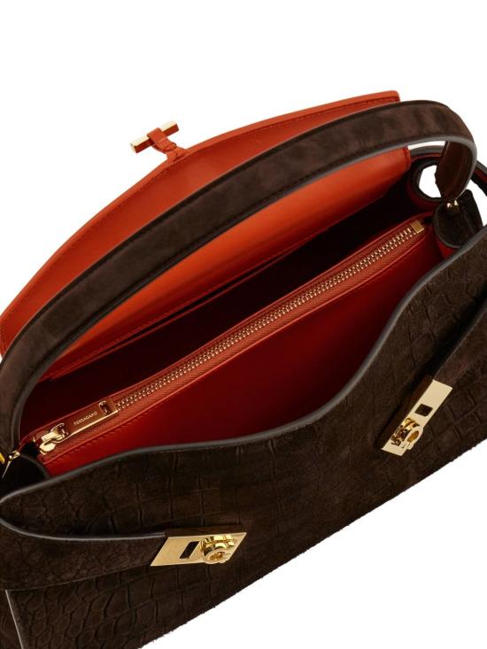 26SS 살바토레 페라가모 토트백 219816 792871035 Marrone scuro - SALVATORE FERRAGAMO