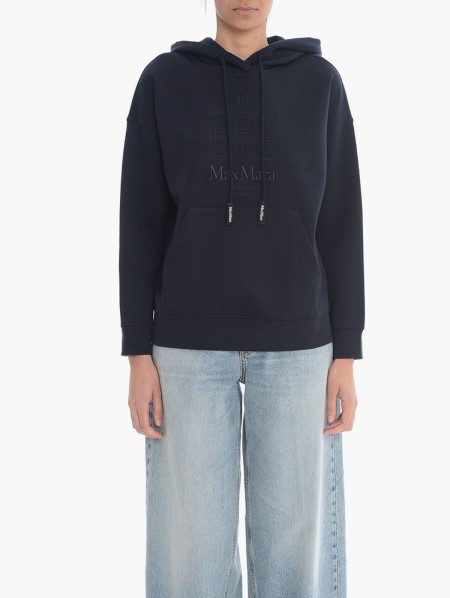 26SS 막스마라 후드 티셔츠 1992102100519921021600005 BLUE DOM