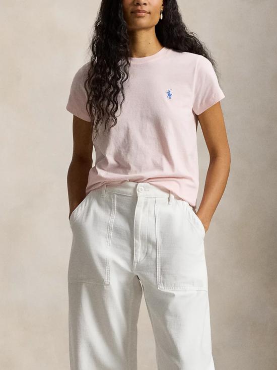 26SS 폴로 랄프로렌 클래식 핏 포니 로고 자수 티셔츠 211B14605 014 PINK - POLO RALPH LAUREN