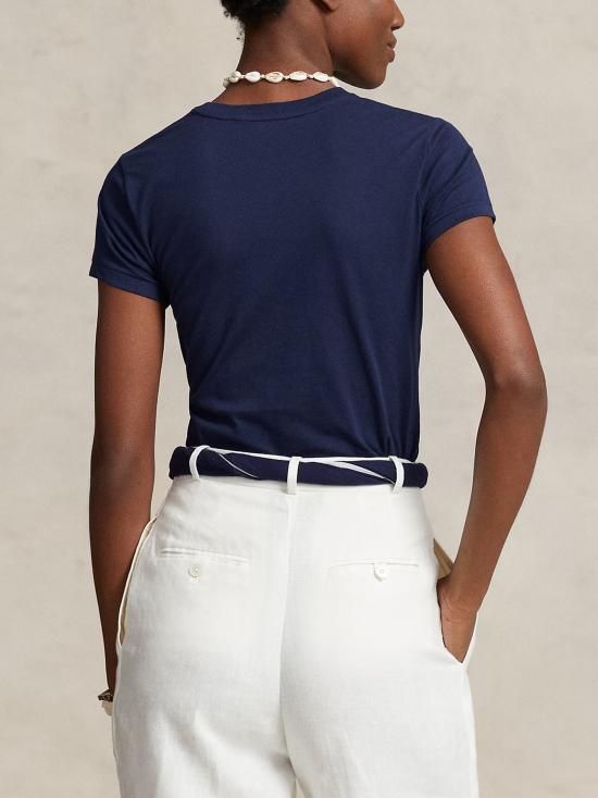 26SS 폴로 랄프로렌 클래식 핏 포니 로고 자수 티셔츠 211B14605 031 NAVY - POLO RALPH LAUREN