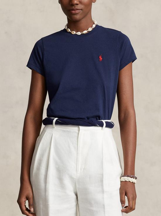 26SS 폴로 랄프로렌 클래식 핏 포니 로고 자수 티셔츠 211B14605 031 NAVY - POLO RALPH LAUREN
