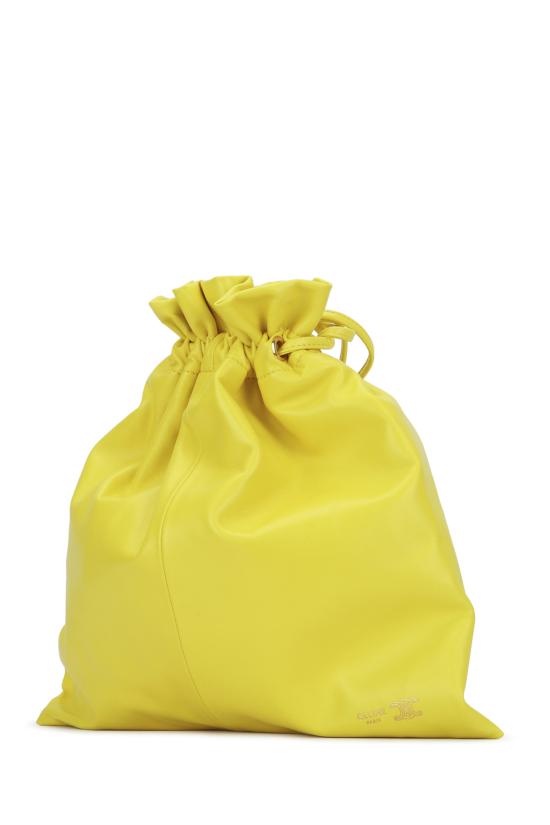 26SS 셀린느 스몰 크리스탈 램스킨 파우치 123662J79 GFV5 ULTRAYELLOW - CELINE
