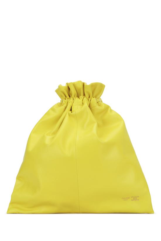 26SS 셀린느 스몰 크리스탈 램스킨 파우치 123662J79 GFV5 ULTRAYELLOW