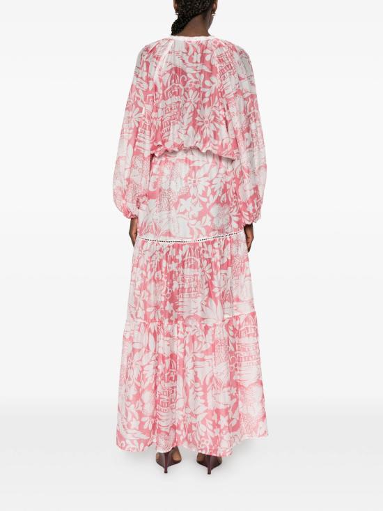 26SS 에르마노 피렌제 롱 원피스 D48EQ055EC4MFB36 MFB36 BUBBLE OFF WHITE - ERMANNO FIRENZE