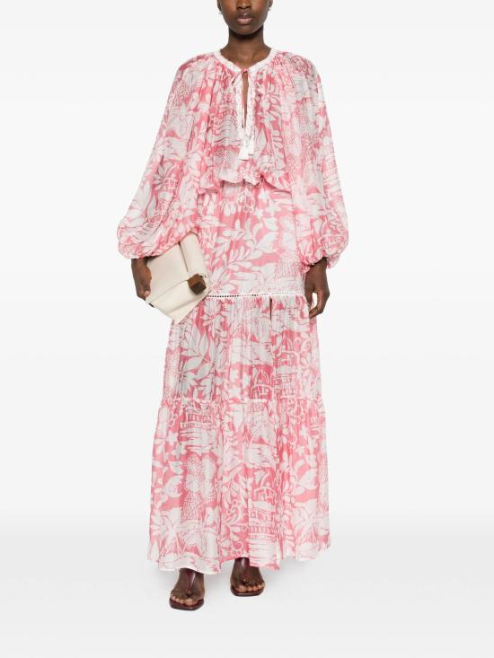 26SS 에르마노 피렌제 롱 원피스 D48EQ055EC4MFB36 MFB36 BUBBLE OFF WHITE - ERMANNO FIRENZE