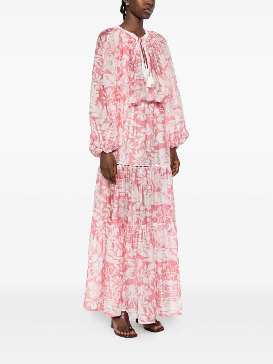 26SS 에르마노 피렌제 롱 원피스 D48EQ055EC4MFB36 MFB36 BUBBLE OFF WHITE - ERMANNO FIRENZE