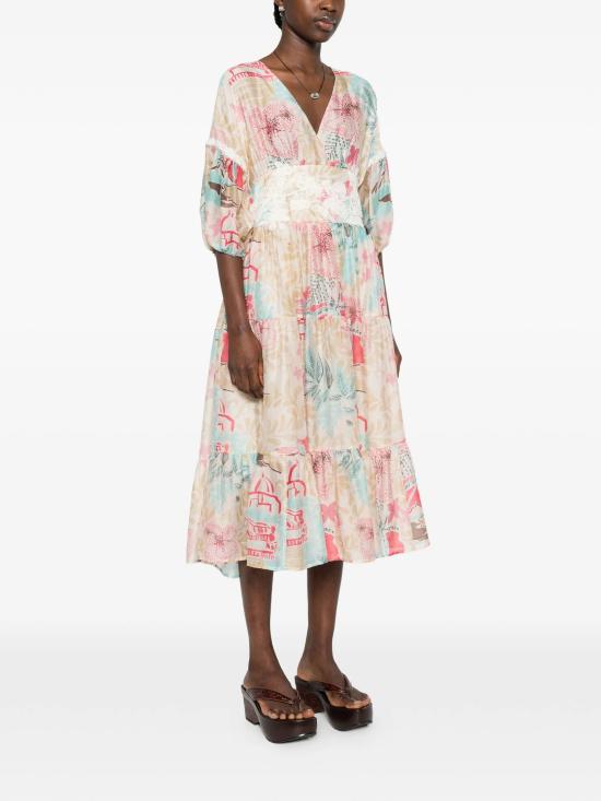 26SS 에르마노 피렌제 미디 원피스 D48EQ054EC4MFB37 MFB37 MANDORLA BUBBLE - ERMANNO FIRENZE