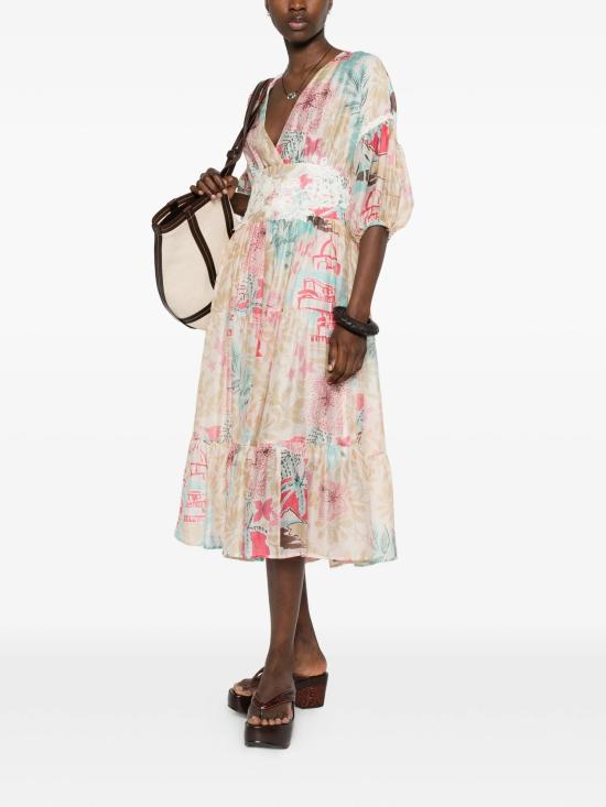 26SS 에르마노 피렌제 미디 원피스 D48EQ054EC4MFB37 MFB37 MANDORLA BUBBLE - ERMANNO FIRENZE