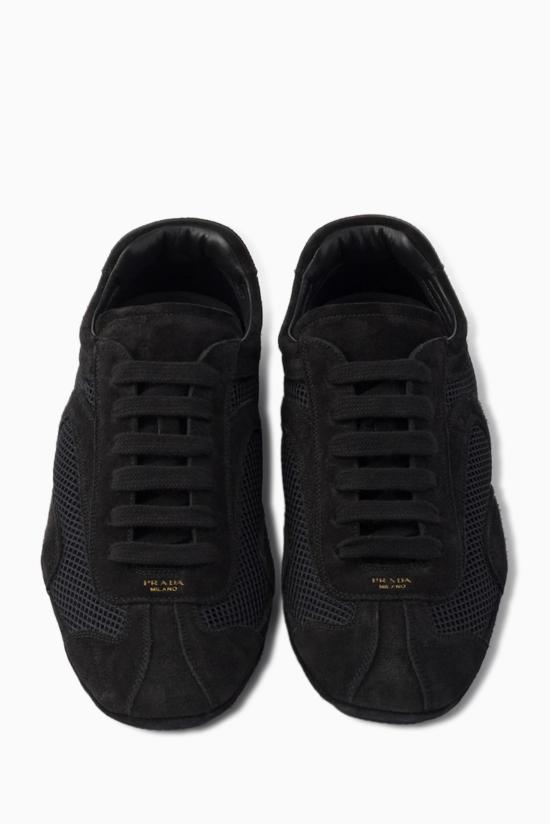 26SS 프라다 몬테카를로 리에디션 2005 스웨이드 메쉬 스니커즈 1E247O 3D8C F0002 BLACK DOM