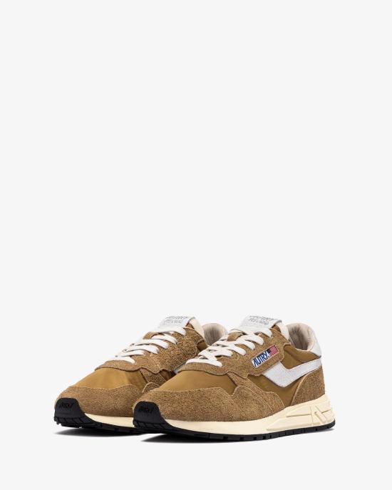 26SS 오트리 릴윈드 로우 나일론 스웨이드 스니커즈 WWLM NC31 WHITE CURRY DOM - AUTRY