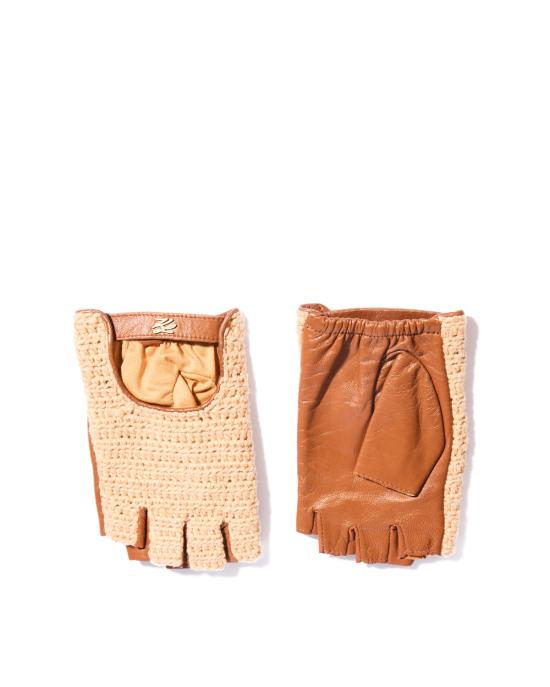 25SS 칼라거펠트 장갑 A2W33005 1UR Dark Tan NATURALE