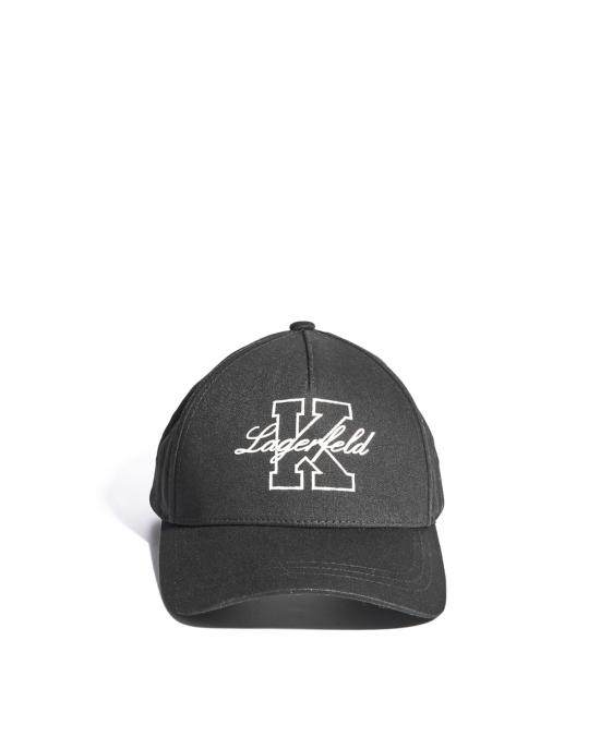 25SS 칼라거펠트 모자 KM805609 552123 990 black NERO