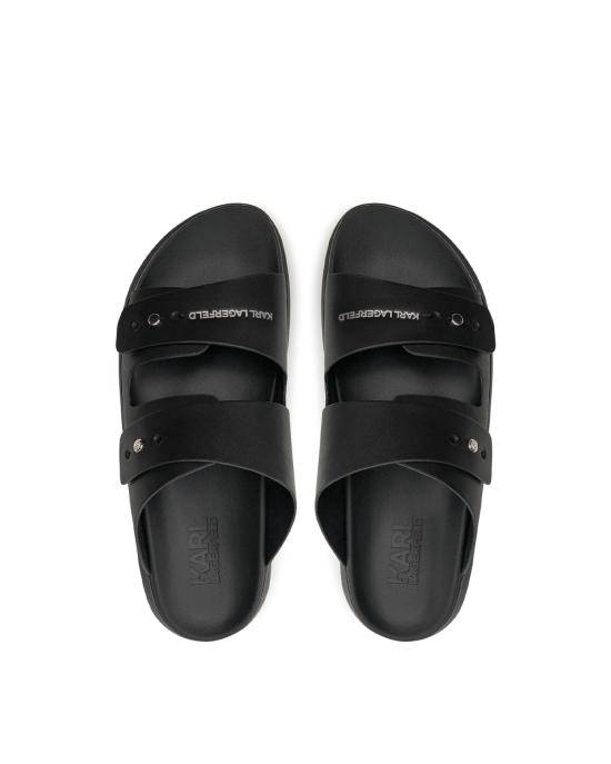25SS 칼라거펠트 샌들 KL52504 00X Black Leather Mono NERO - KARL LAGERFELD