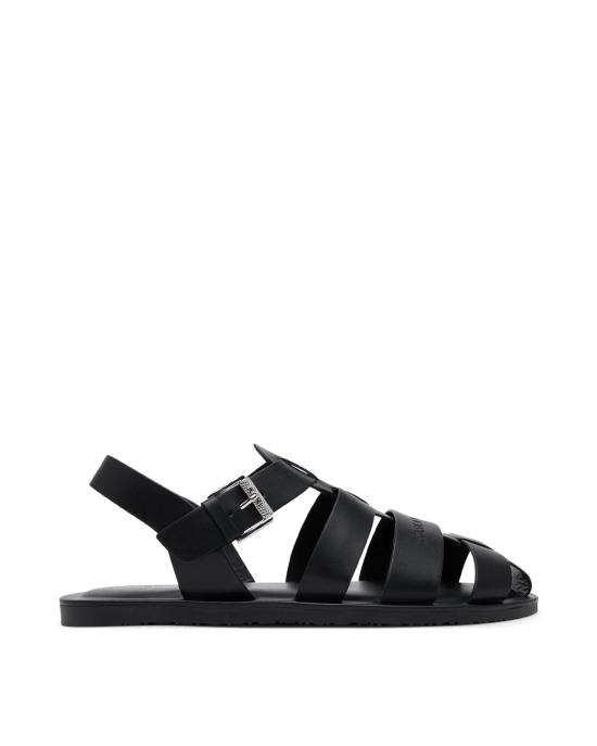 25SS 칼라거펠트 샌들 KL70223 000 Black Leather NERO