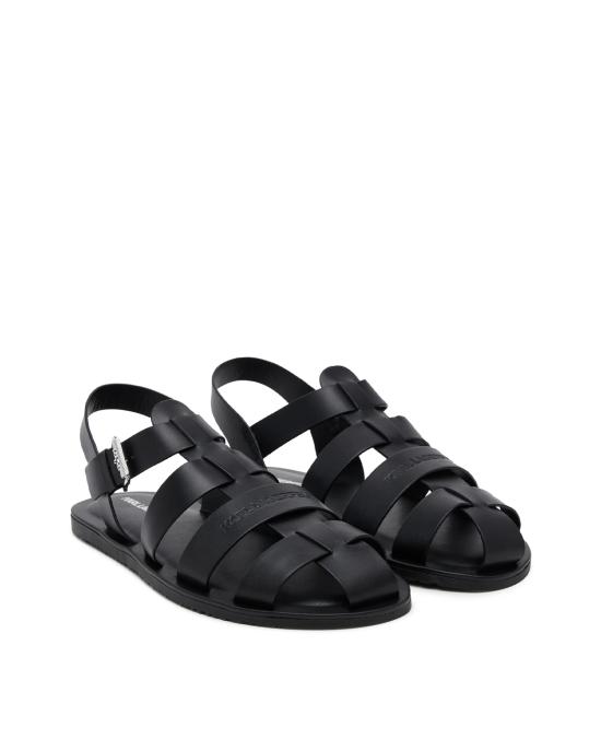 25SS 칼라거펠트 샌들 KL70223 000 Black Leather NERO - KARL LAGERFELD