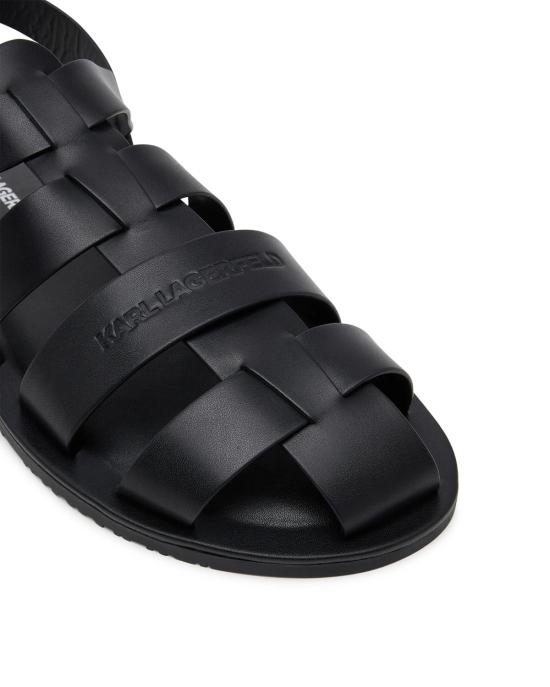 25SS 칼라거펠트 샌들 KL70223 000 Black Leather NERO - KARL LAGERFELD