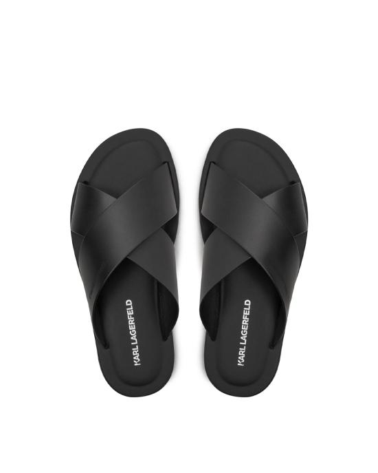 25SS 칼라거펠트 샌들 KL70214 000 Black Leather NERO - KARL LAGERFELD
