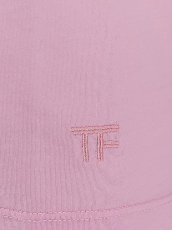 톰포드 반팔 티셔츠 톰 포드 코튼 앤 실크 티셔츠 라이트 로즈 - TOMFORD