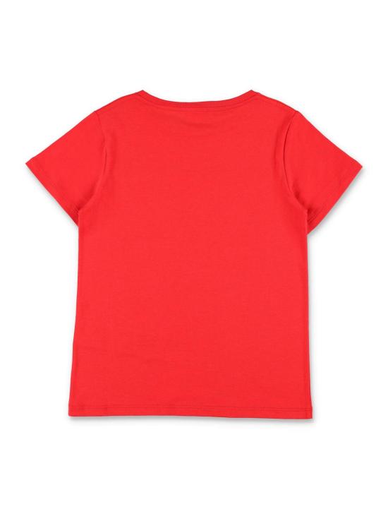  [키즈] 구찌 티셔츠 아동용  로고 면 티셔츠 랍스터 레드 - GUCCI