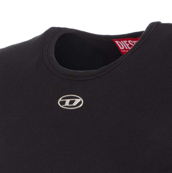  디젤 반팔 티셔츠 T 엘레 롱 티 블랙 - DIESEL