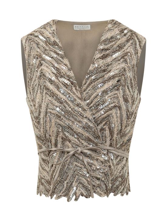 26SS 브루넬로 쿠치넬리 스웨터 MCWR07606 CJ13 BROWN BEIGE