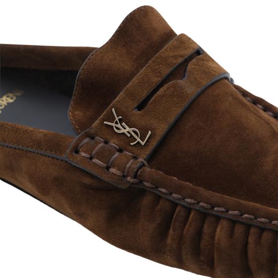 26SS 생로랑 플랫 슈즈 85239227DTT2319 Brown - SAINT LAURENT